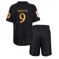 Real Madrid Kylian Mbappe #9 Replica Third Minikit 2023-24 Short Sleeve (+ pants)